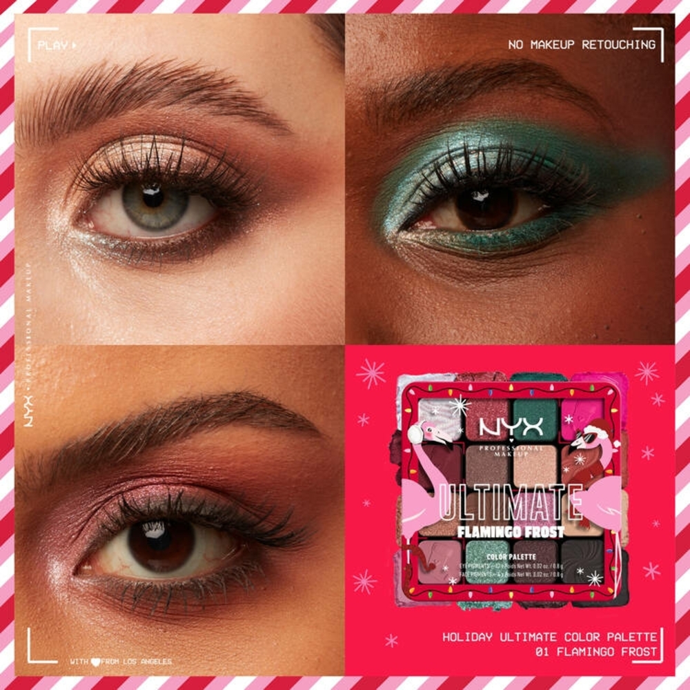 NYX Ultimate Eyeshadow Palette - Flamingo Frost Limited Edition